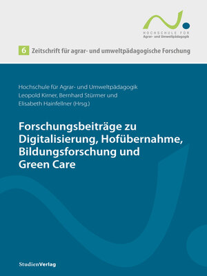 cover image of Zeitschrift für agrar- und umweltpädagogische Forschung 6
